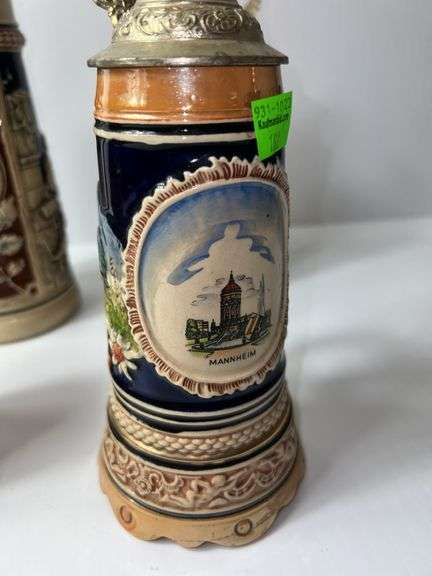(4) Vintage Steins