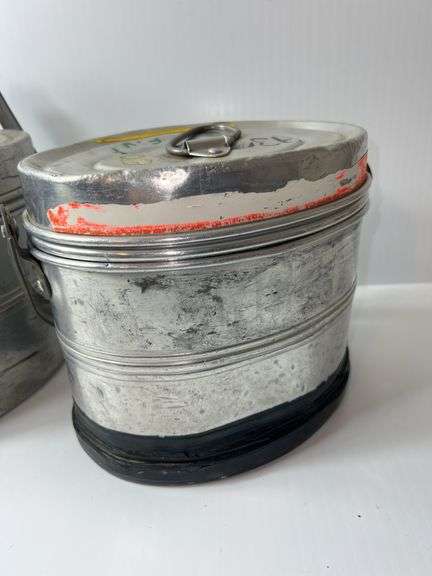(2) Vintage Miner’s Lunch Pails