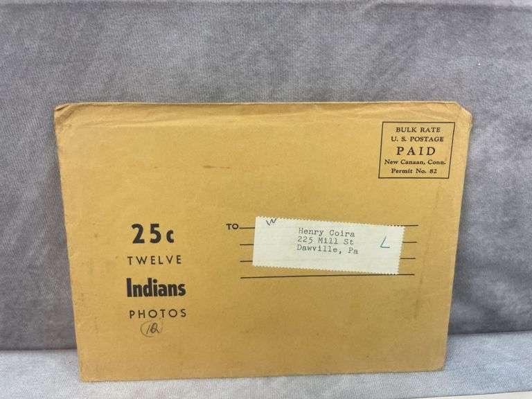 Indians Picture Pack- Various Years 1948-1957 Excellent