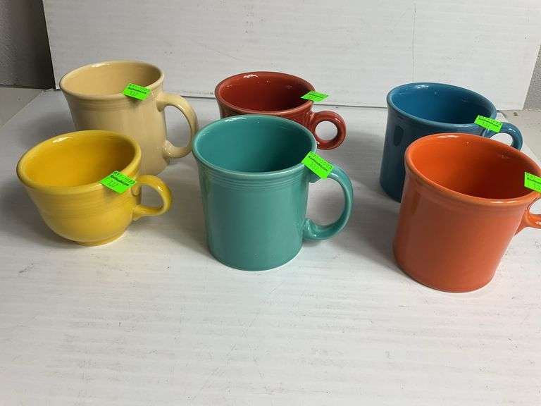 (7) Fiesta Coffee Mugs