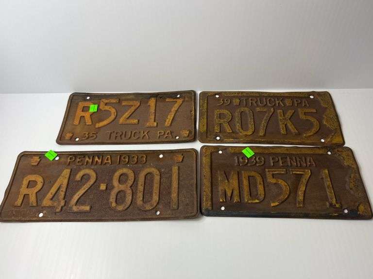 Vintage License Plates