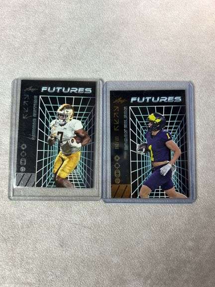 Notre Dame & Michigan (6) card lot w/ PSA 10 Riley Leonard, Love, Estime
