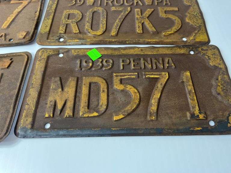 Vintage License Plates