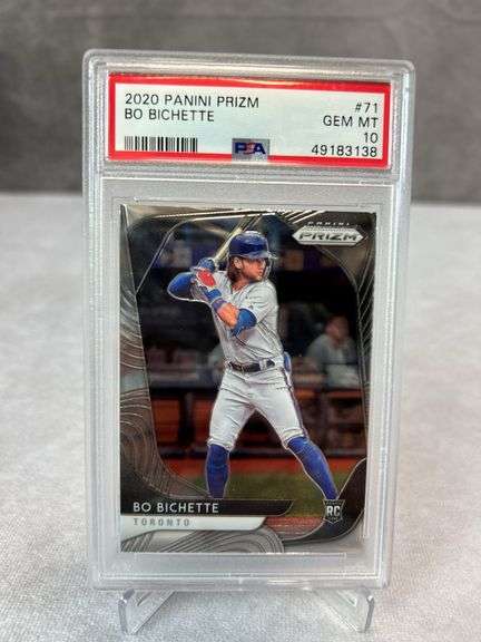 Bichette, Alvarez, Dominguez PSA 10 Rookie Card lot Prizm & Optic
