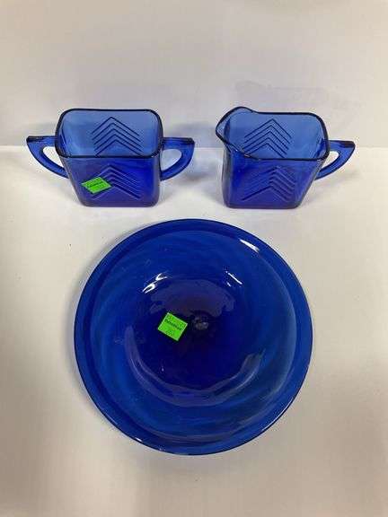 Cobalt Creamer and Sugarer, Cobalt