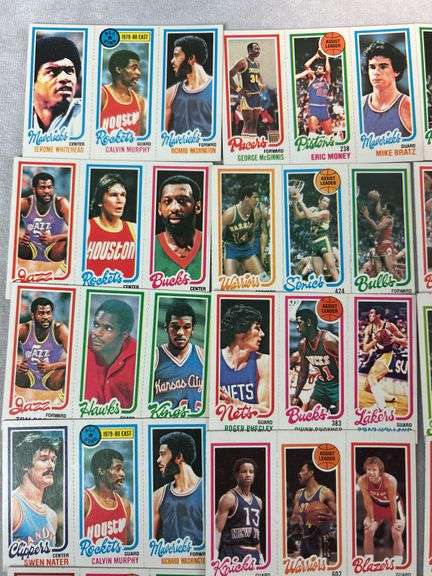 (90+) 1980-81 Topps Basketball Cards - Un-Perforated