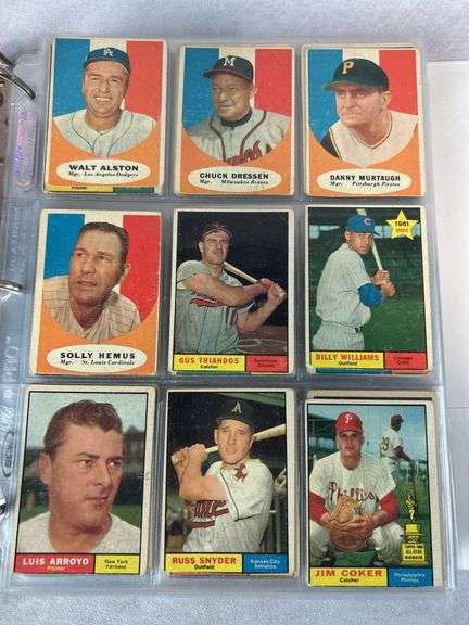 1961 Topps Baseball Cards - 509 of 587 w/ 35 High Numbers - All Cards Appear to be Trimmed