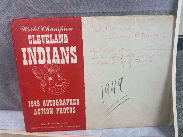 Indians Picture Pack- Various Years 1948-1957 Excellent