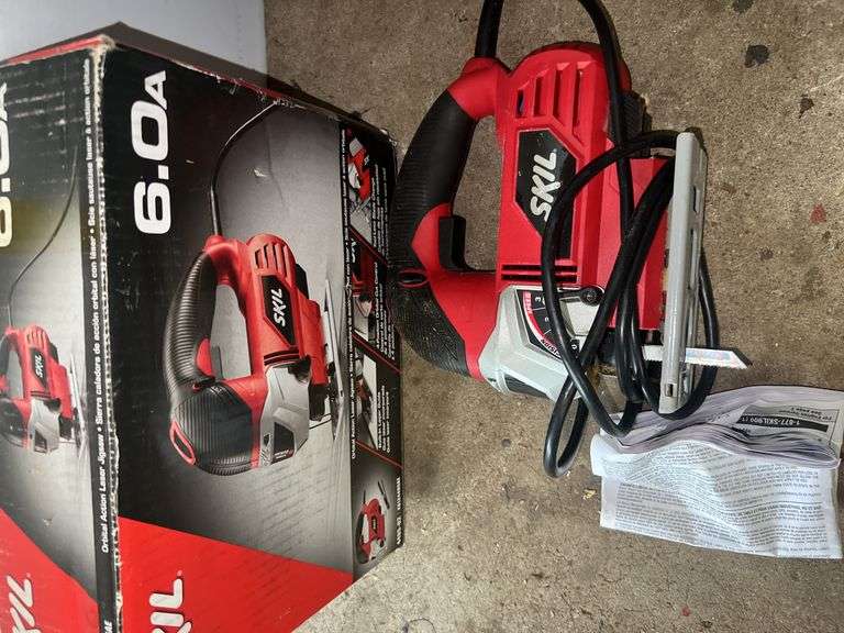 Skill Orbital Laser Jigsaw and Black & Decker Cordless Drill