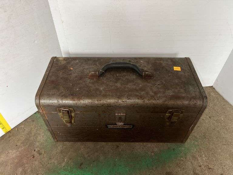 Craftsman Silver Metal Toolbox w/ Contents