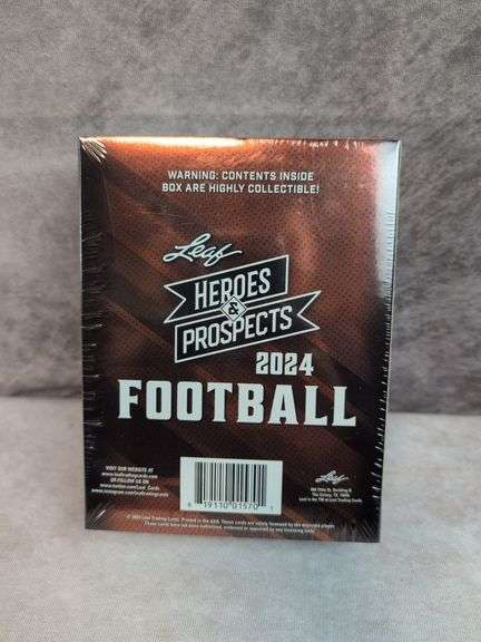 2024 Leaf Football Heroes & Prospects Hobby Box sealed