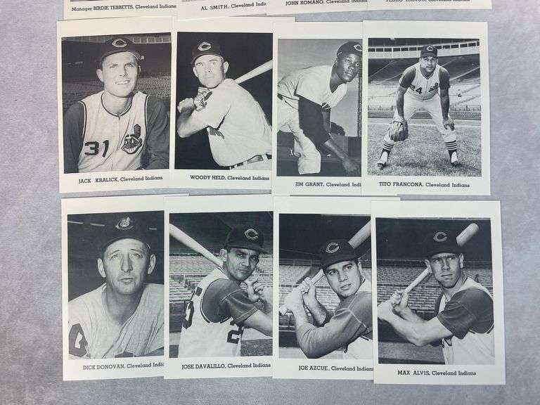 Indians Picture Pack- Various Years 1948-1957 Excellent