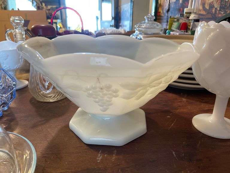 Dinner plates and platters, Lipton tea bottle, mugs, decorative glassware and more
