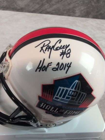 Ray Guy Signed Hall of Fame Mini Football Helmet - JSA