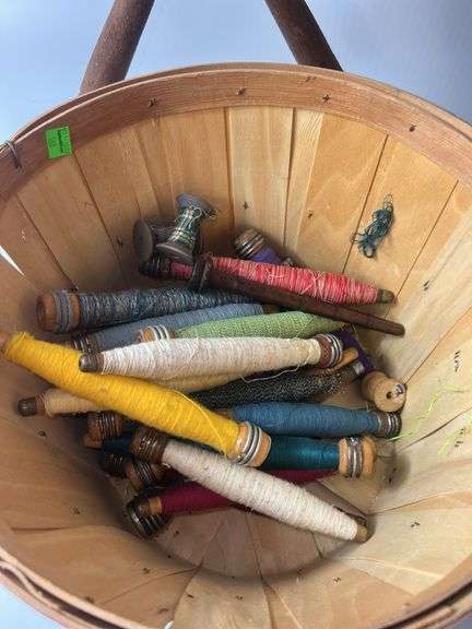 Vintage Yarn Winder w/ Yarn