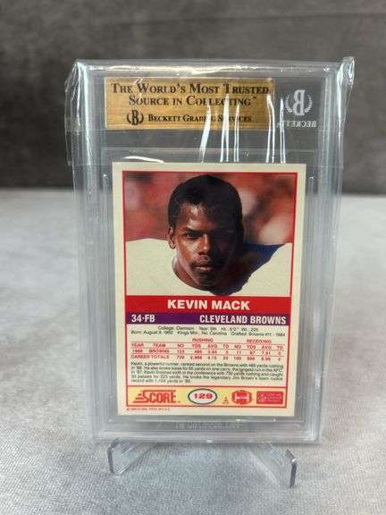 Mack, Byner, Slaughter, Couch, Johnson (5) card Graded lot PSA 10, BGS 9.5