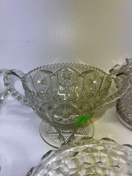 Assortment of Clear Glassware