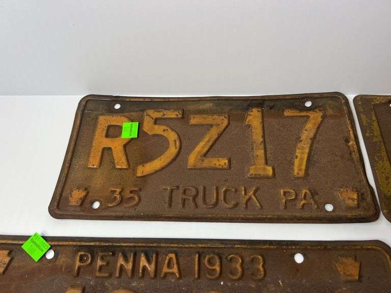 Vintage License Plates