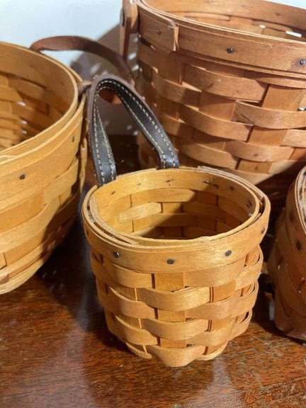 (4) longaberger baskets