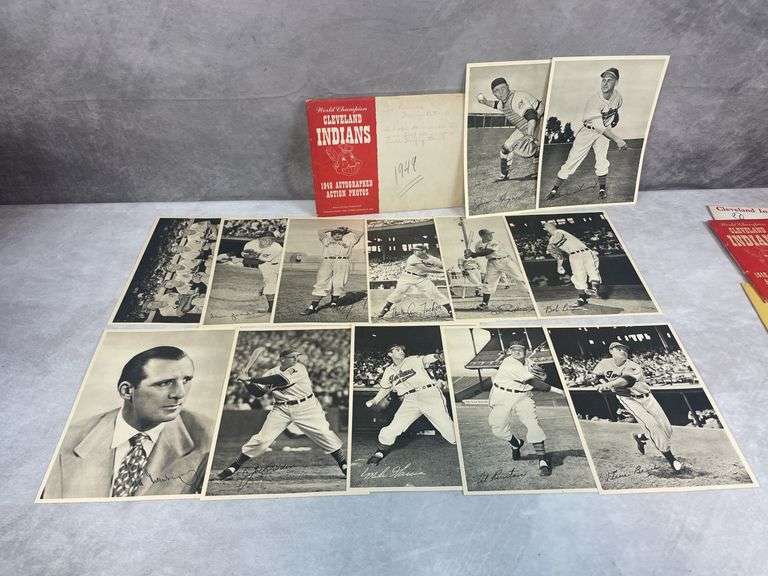 Indians Picture Pack- Various Years 1948-1957 Excellent