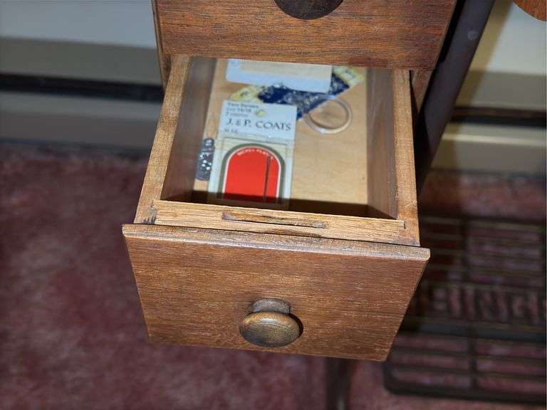 Vintage Singer Sewing Machine Desk
