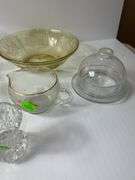 Assortment of Clear Glassware