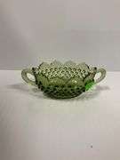 Fenton Colonial Green Glass Bowl