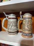 (4) German steins