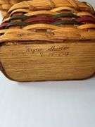 (1) Longaberger Woven Basket and (1) Unbranded Woven Basket