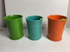 (3) Fiesta Vases
