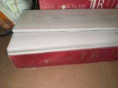 (6) Boxes of True Porcelain Waterproof Tile Flooring and (1) Bag of Porcelain/Tile Mortar