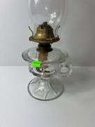 Vintage Clear Glass Oil Lamp