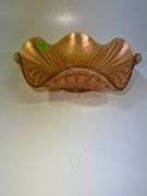 Marigold Carnival Glass Bowl