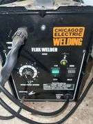 Chicago Electric Flux Welder and Welding Gloves