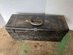Black Metal Toolbox w/ Contents