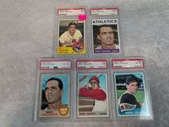 (5) Rocky Colavito PSA Graded Cards from the 60's - PSA 7's & 8's