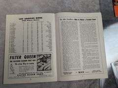 1948 Sept. 3rd Cleveland Browns Program vs L.A. Dons & 1948 Browns & Barons Schedule