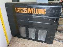 Chicago Electric Flux Welder and Welding Gloves