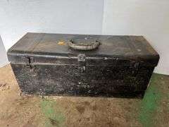 Black Metal Toolbox w/ Contents