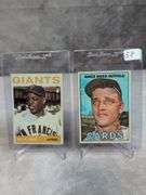 1964 Topps Willie Mays & 1967 Topps Roger Maris