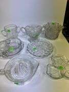 Assortment of Clear Glassware