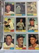 1961 Topps Baseball Cards - 509 of 587 w/ 35 High Numbers - All Cards Appear to be Trimmed