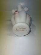 Fenton Hand Painted White Satin Floral Vase
