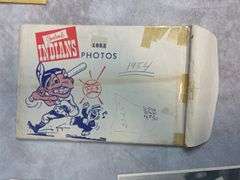 Indians Picture Pack- Various Years 1948-1957 Excellent