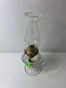 Vintage Clear Glass Oil Lamp