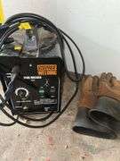 Chicago Electric Flux Welder and Welding Gloves