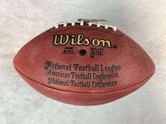 Gayle Sayers signed full size football JSA w/case