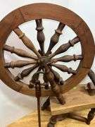 Vintage Wooden Spinning Wheel