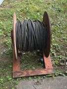 Wooden Spool of Extension Cable