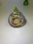 (2) West Virginia Handmade Glass Paper Weights